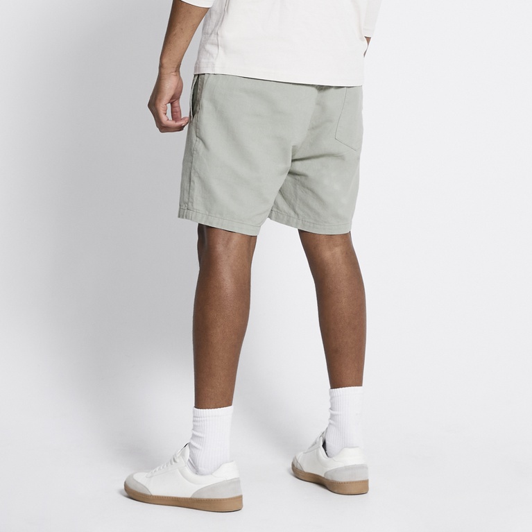 Linen blend shorts "August" Green 1